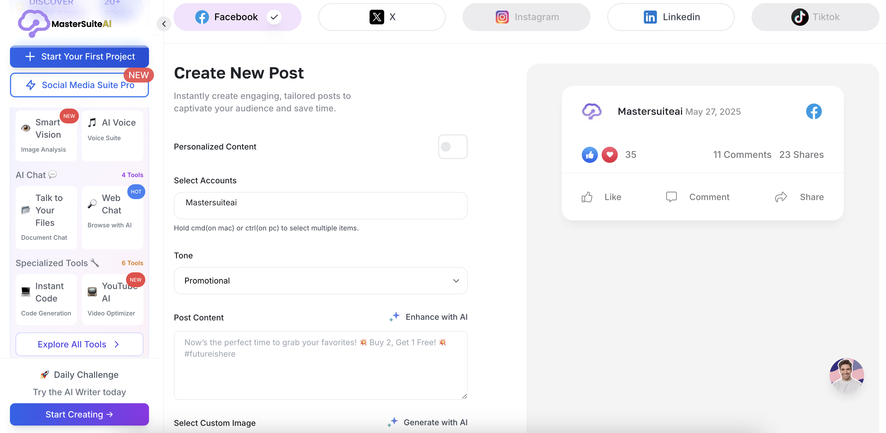 MasterSuite AI Dashboard